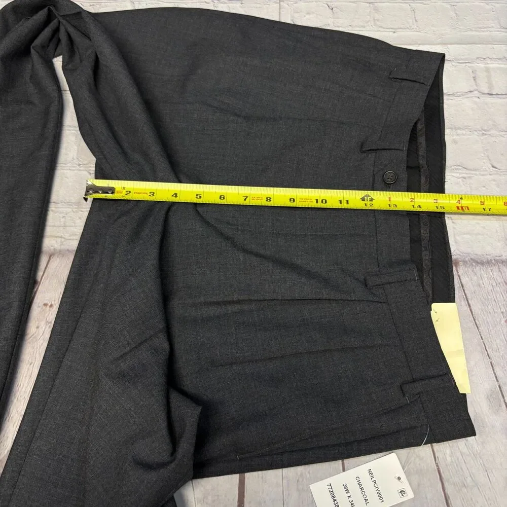 NWT Lauren Ralph Lauren Men Pleated Wool Blend Dress Pants 36x34 Gray D119 -26